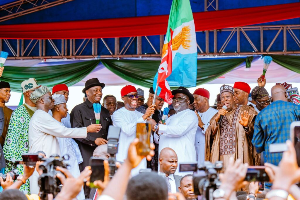 VP Shettima welcomes Sheriff Oborevwori and Ifeanyi Okowa from PDP to APC