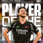 Uefa Champions League 2024/25: Real Madrid 1-2 Arsenal – ‘Relentless’ Declan Rice emerges POTM