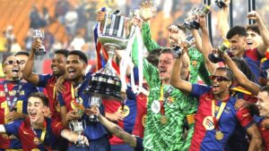 Copa Del Rey 2024/25: Barcelona 3-2 Real Madrid - Rudiger could face lengthy ban for aggressive attitude towards referee