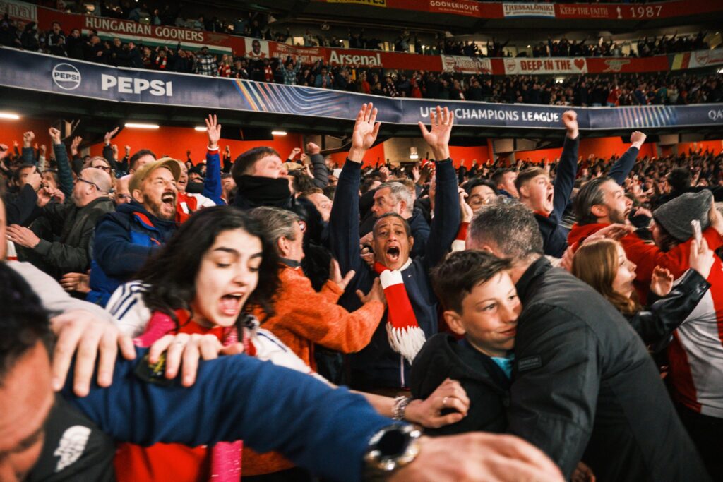 Uefa Champions League 2024/25: Arsenal 3-0 Real Madrid - Photos of Gunners fans celebrating stunning victory