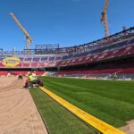 FC Barcelona: Installation of grass at Camp Nou kicks off
