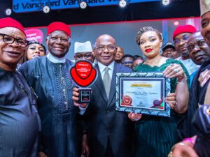 'Seeing my husband receive the Governor of the Year (Infrastructure) award such a proud and emotional moment for me' - Chioma Uzodimma