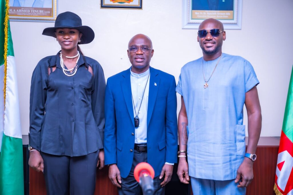 Governor Alia receives Tuface and ‘new wife’ Natasha Osawaru at Government House, Makurdi, appoint singer as Special Adviser on Entertainment and Community Outreach