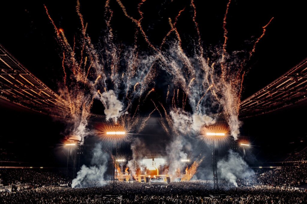 Photos: Burna Boy's performance from Stade de France in Paris to The Co-op Arena in Manchester