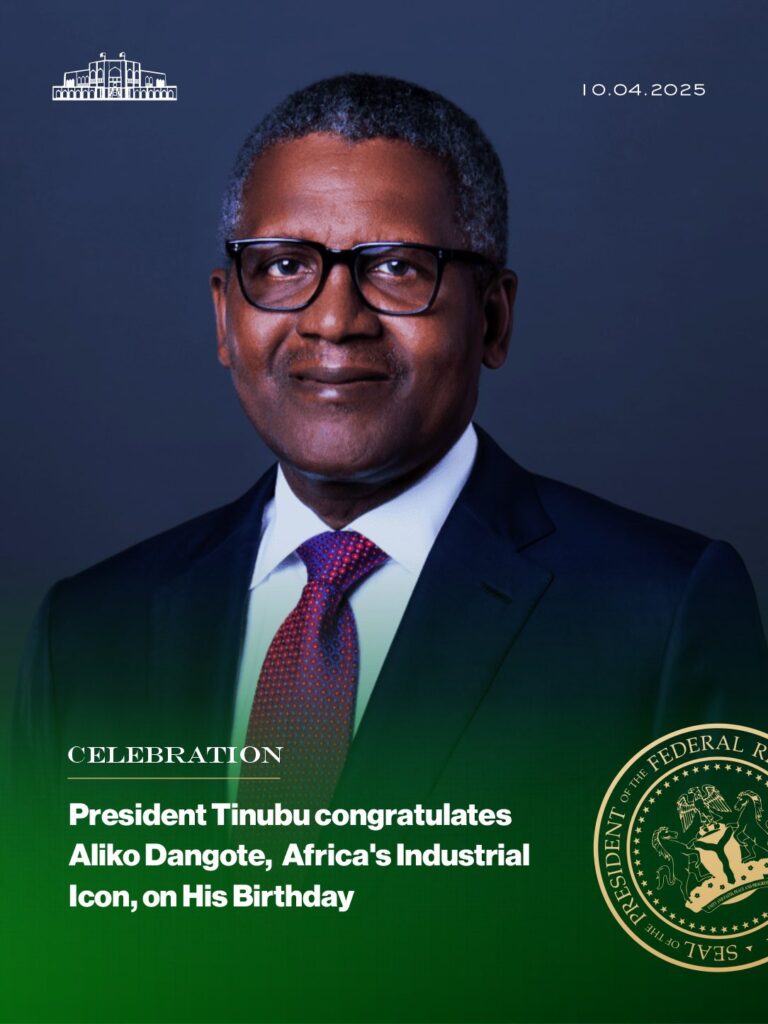 Dangote At 68: ‘His life embodies hard work, generosity and faith in Nigeria’s potential’ – President Tinubu