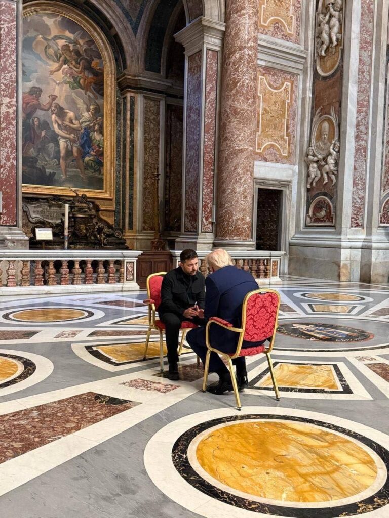 Pope Francis Passes At 88: President Trump meets with President Zelenskky in St. Peter’s Basilica in Vatican City