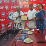 Anambra State Guber 2025: Photos – Presentation of Certificate of Return to PDP candidate, Ezenwafor