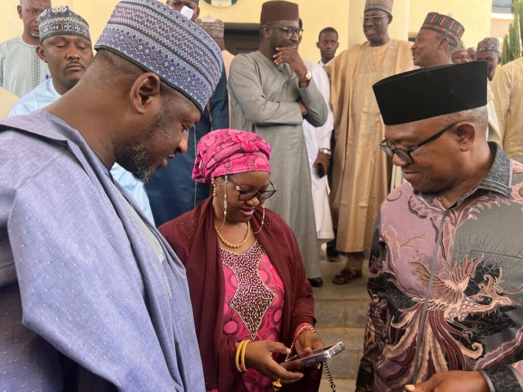 Governor Radda Loses Mother: Photos - Peter Obi makes solemn visit to Katsina to pay 'sincere' condolences