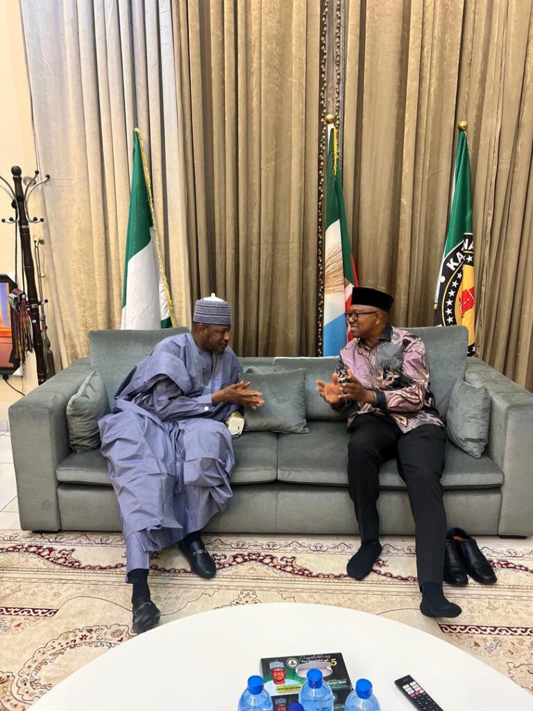 Governor Radda Loses Mother: Photos – Peter Obi makes solemn visit to Katsina to pay ‘sincere’ condolences