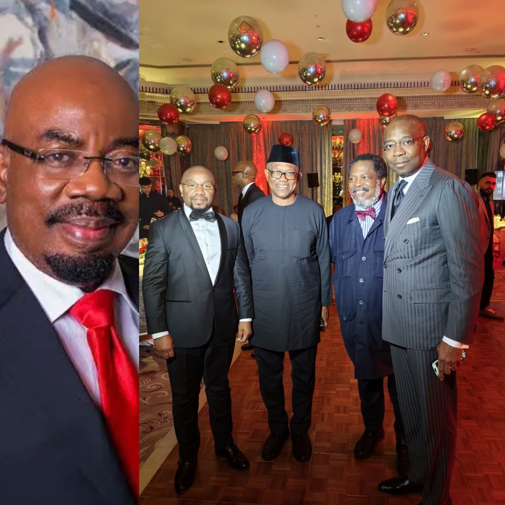 Peter Obi hails Jim Ovia as he receives award of Freedom of the City of London