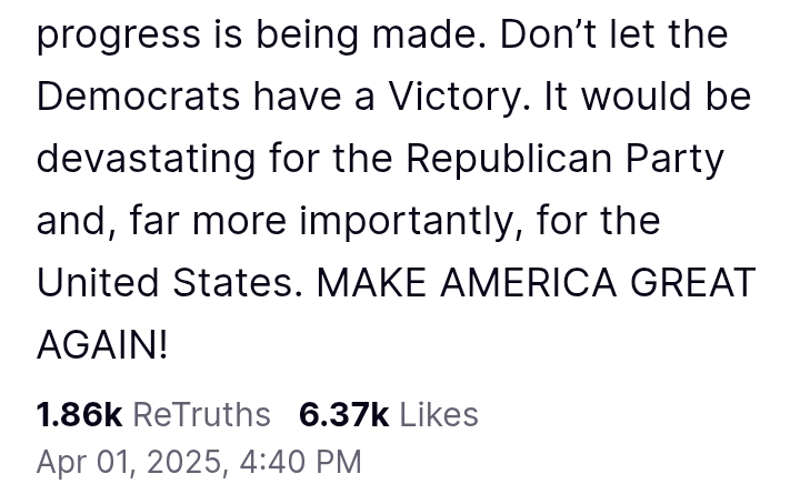 United States: 'Republicans in Senate must vote to keep the National Emergency so we end the scourge of Fent*nyl' in America - President Trump