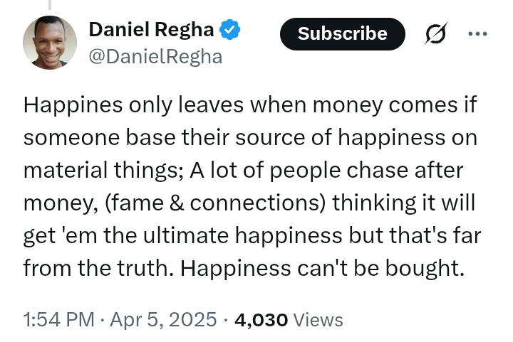'Why when money come, happiness dey always comot ?' - Kizz Daniel dey ask