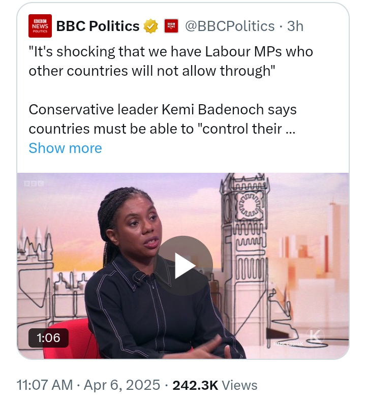 United Kingdom: 'It's disgraceful Kemi Badenoch is cheerleading another country for detaining and deporting two British MPs' - Lammy