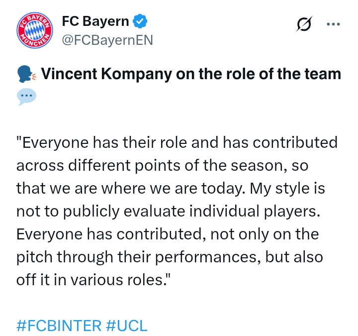 Uefa Champions League 2024/25: Bayern Munich V Inter - 'They're dangerous on counter-attack and set-pieces' - Kompany
