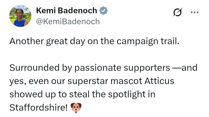 United Kingdom: Photos of Kemi Badenoch 'surrounded by passionate supporters'