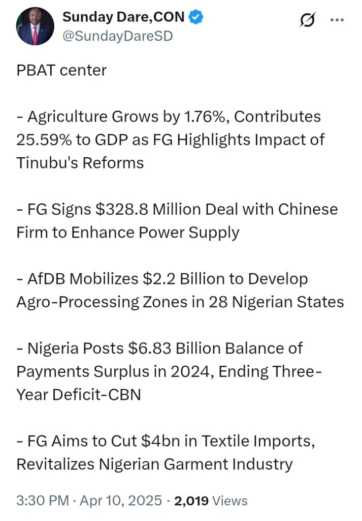 Nigeria's Economy: 'AfDB Mobilizes $2.2 Billion to Develop Agro-Processing Zones in 28 Nigerian States' - Presidency
