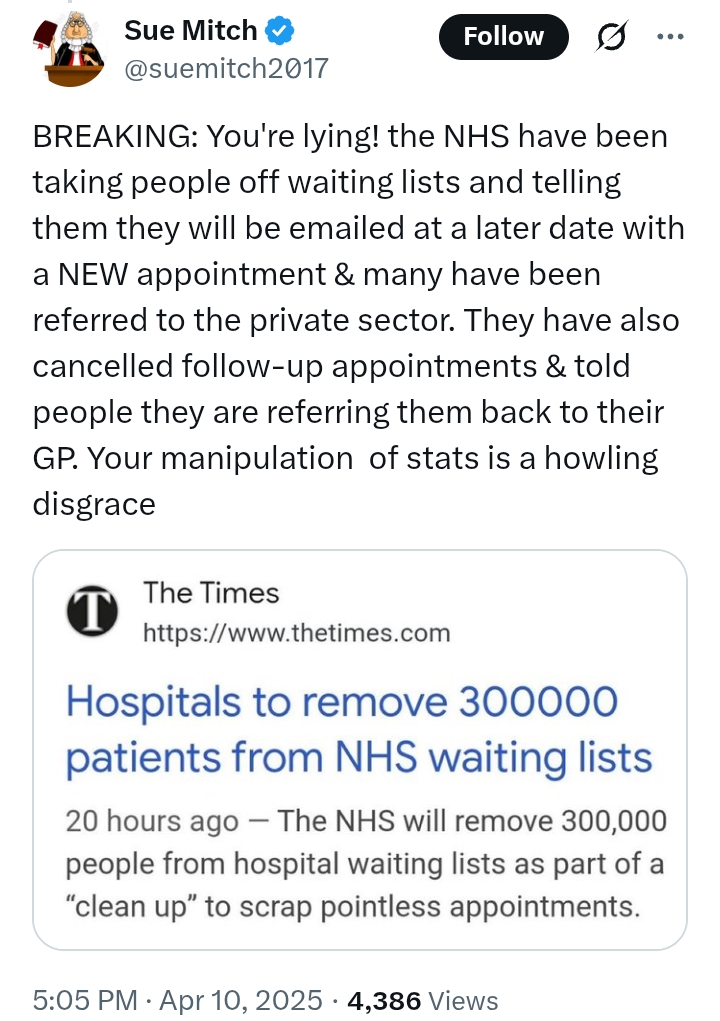 United Kingdom: 'Labour has delivered over 3 million NHS appointments since July' - PM Starmer