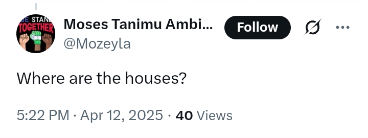 'Anyone earning as low as N30,000 per month will be able to purchase a house' - Housing Minister, Dangiwa