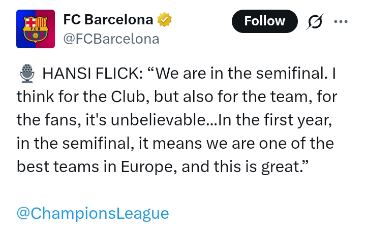 Uefa Champions League 2024/25: Dortmund 3-1 Barcelona - Guirassy hat-trick fruitless as Catalans advance to semis