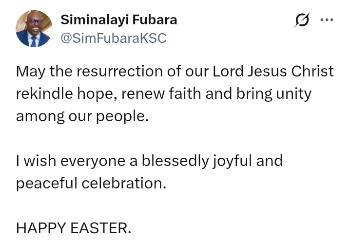 Easter 2025: 'May the resurrection of Jesus rekindle hope, faith and unity among our people' - Fubara