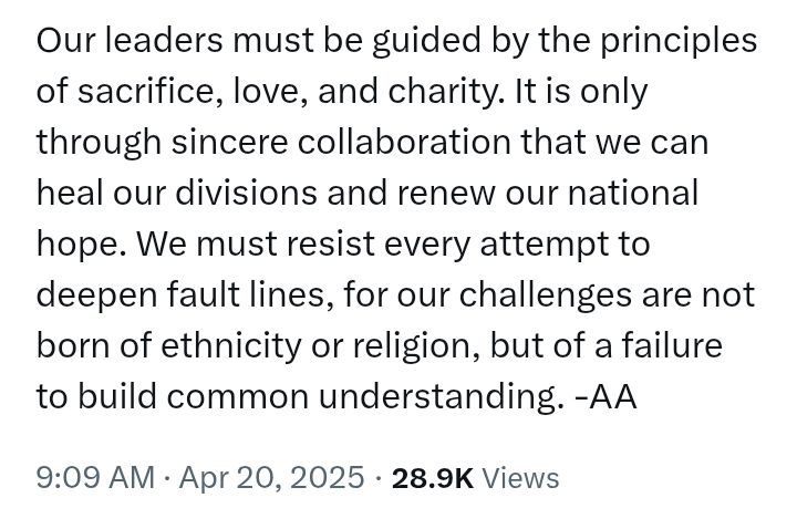 Easter 2025: 'A season that calls for deep introspection, compassion, and reaching out to those in need' - Atiku