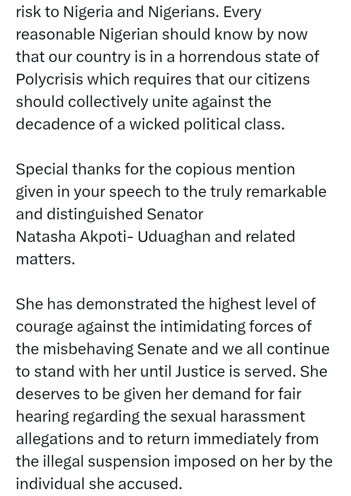 Easter 2025: Ezekwesili thanks Pastor Tunde Bakare 'for being a candid Voice of Reason in his State of the Nation Speech that called out the h*rrific state of governance'