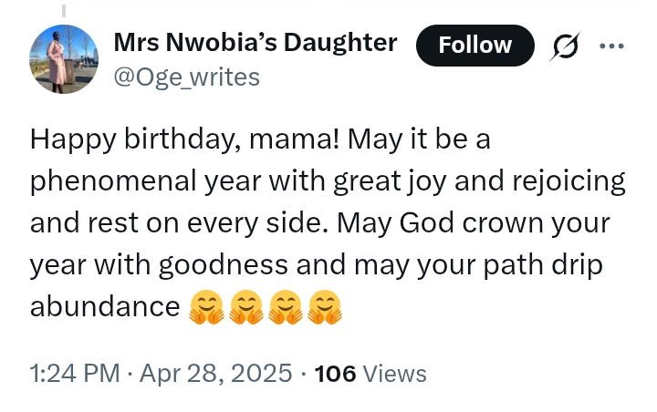 Ezekwesili At 62: 'In the arms of our Good-Good Father'