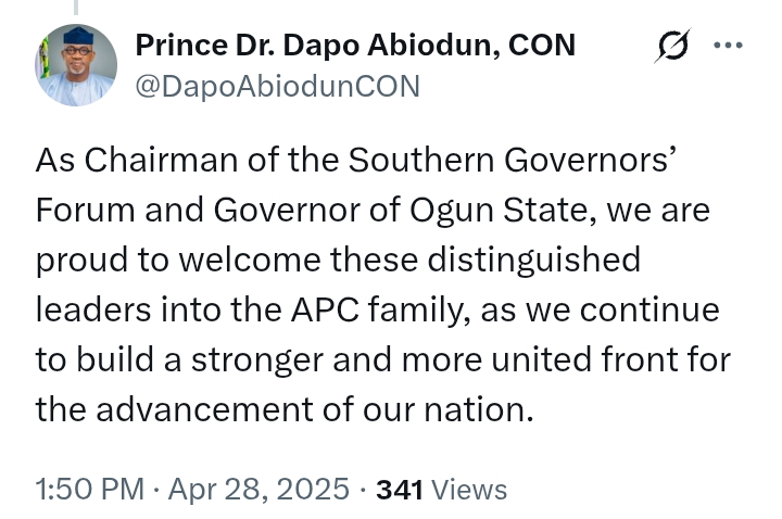 Oborevwori Dumps PDP Joins APC: Photos - Governor Abiodun meets with Delta State Governor, Okowa