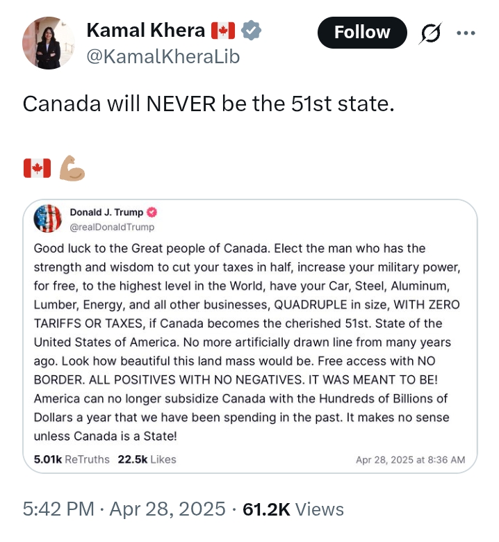 Canada Election 2025: 'Canada will never be the 51st state' - Kamal Khera