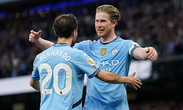 Premier League 2024/25: Manchester City 1-0 Wolves – De Bruyne’s strike sends Cityzens third