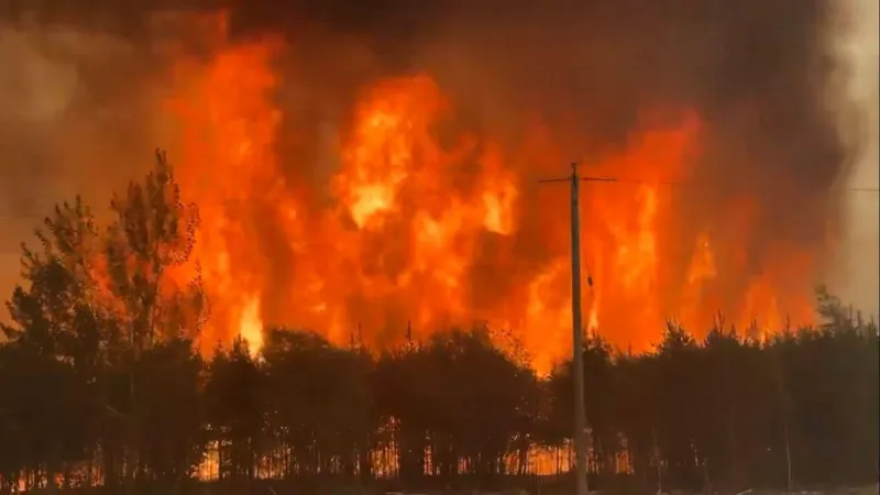 Canada Wildfires: Military aircraft evacuate residents from fast-moving fire