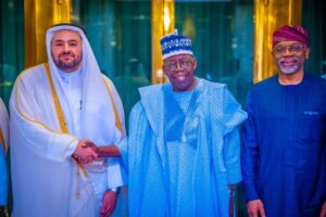 President Tinubu receives Qatari Minister, Khulaifi, at Aso Villa