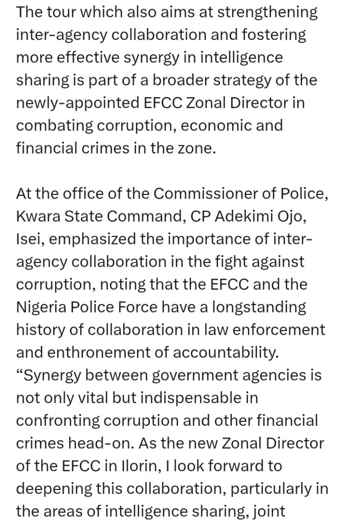 EFCC strengthens ties with Police, DSS, in anti-corruption fight