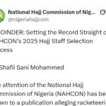 Hajj 2025: ‘Based on disciplinary record not seniority’ – NAHCON sets record straight on staff selection process