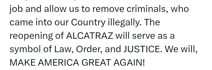 United States: President Trump reopens notorious Alcatraz prison to house America’s most ruthless and vi*lent offenders
