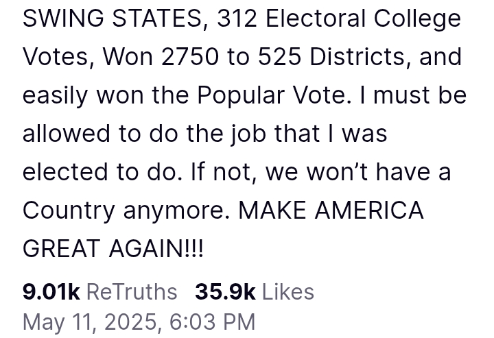 United States: 'If the USA fails to remove 21m illegal aliens that invaded our country, it will quickly and vi*lently become a crime ridden third world nation' - President Trump