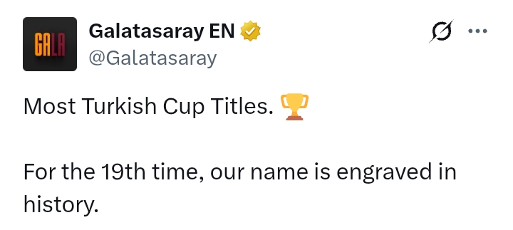 Turkish Cup 2024/25: Trabzonspor 0-3 Galatasaray - Osimhen scores brace to help Yellow-Reds clinch 19th trophy