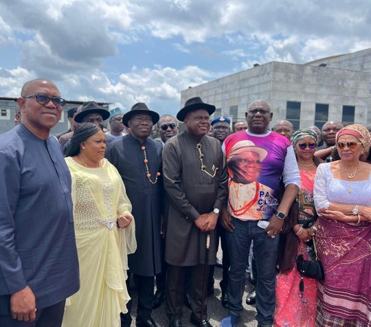 Chief Edwin Clark Passes At 97: Peter Obi attends commendation service of former PANDEF leader
