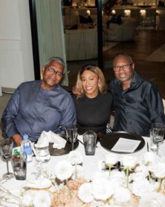 Cuppy enjoys dinner with her 'daddy (s)'