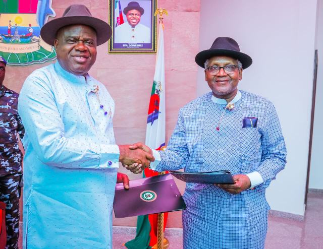 Bayelsa State: Governor Diri signs MoU with Dangote ‘for rewarding economic partnership in different business areas’