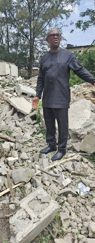 ‘Lagos is not a jungle’ – Reno Omokri reacts after Peter Obi’s ‘youngest brother’ company property was ‘invaded and demolished’
