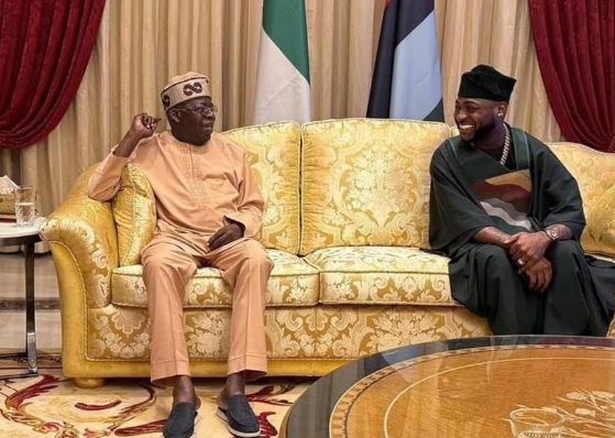 Photos: Governor Adeleke, Davido, visit President Tinubu at his Lagos residence ahead of Sallah celebration
