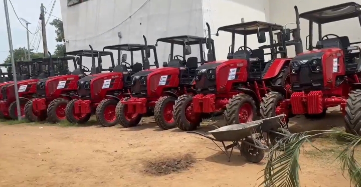 ‘We must achieve agric independence and food security’ – President Tinubu at the launch of 2,000 tractors, 9,000 farming implements