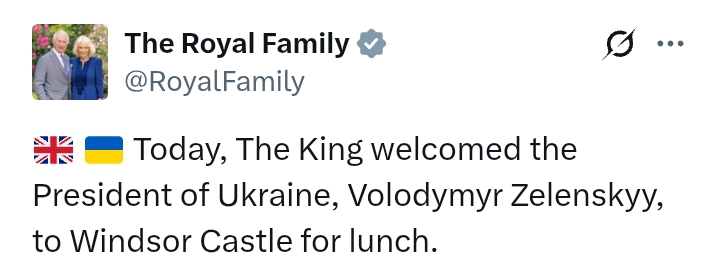 King Charles III welcomes Zelenskky at Windsor Castle for lunch ahead of NATO Summit