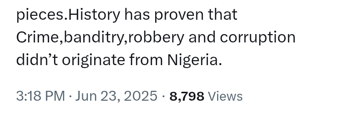 'Crime, b*nditry, robbery and corruption didn’t originate from Nigeria' - Senator Sani