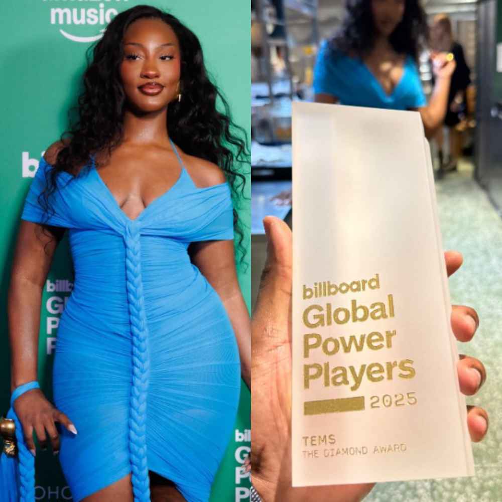 Tems honoured at Billboard’s Inaugural Global Power Players Event