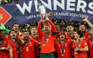 Uefa Nations League 2024/25: Portugal 2(5)-(3)2 Spain - Second title for Ronaldo's Seleção das Quinas