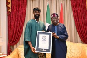 President Tinubu receives Chess player, Tunde Onakoya, at his residence