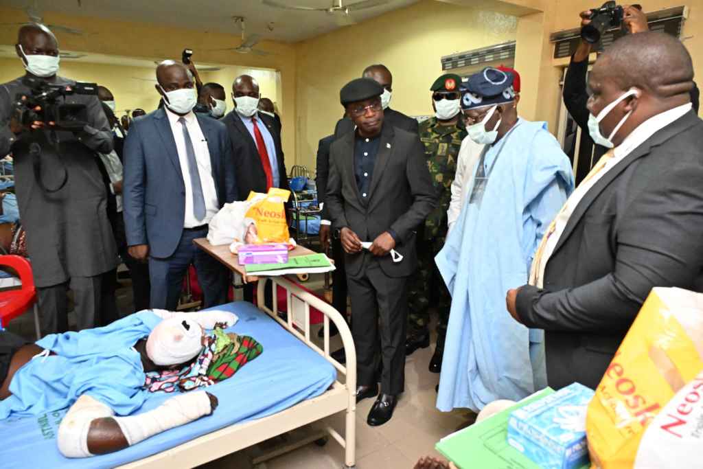 Benue State K*llings: Photos - President Tinubu visit victims of attacks in hospital