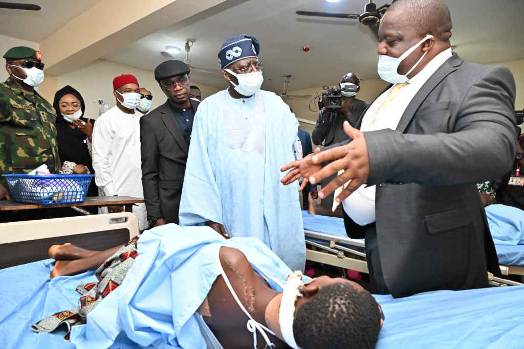 Benue State K*llings: Photos - President Tinubu visit victims of attacks in hospital